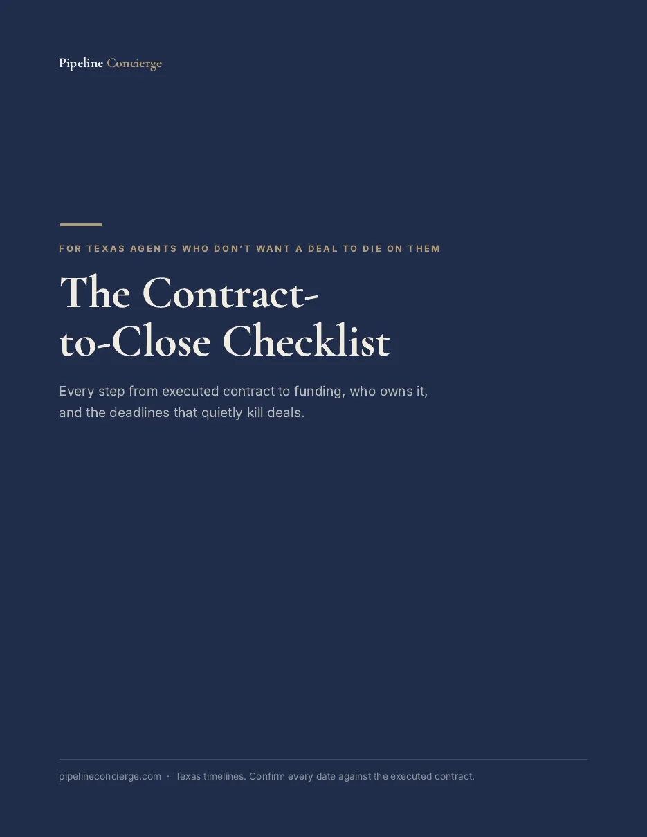 Cover of The Contract-to-Close Checklist